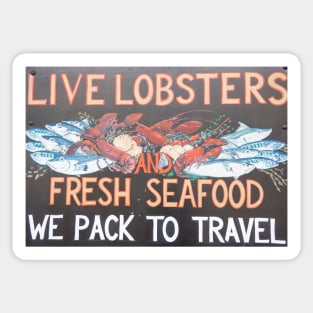 lobster sign Sticker